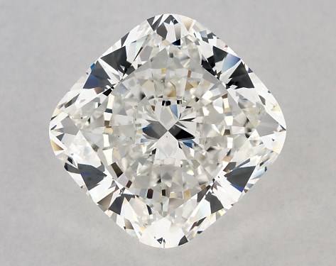 GIA 4.03 Carat H-VS2 Ideal Cut Cushion Modified Natural Diamond